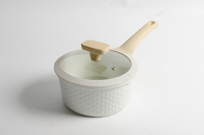 Cream color Golf series sauce pan